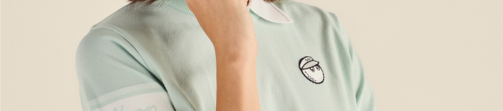 STUDIO SEOUL DOUBLE-COLLAR KNIT POLO
