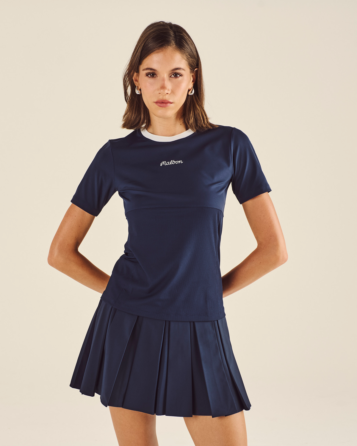 STUDIO SEOUL CONTRAST COLLAR TOP