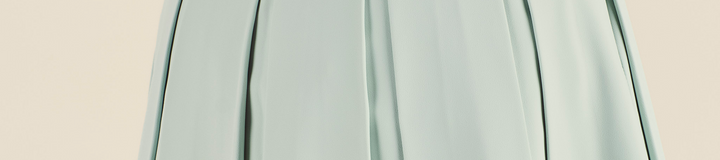 STUDIO SEOUL LOGO BANDING PLEATED SKIRT
