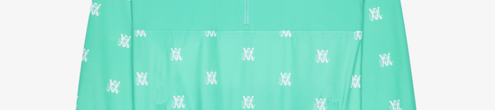 ARSHAM MONOGRAM QUARTER ZIP