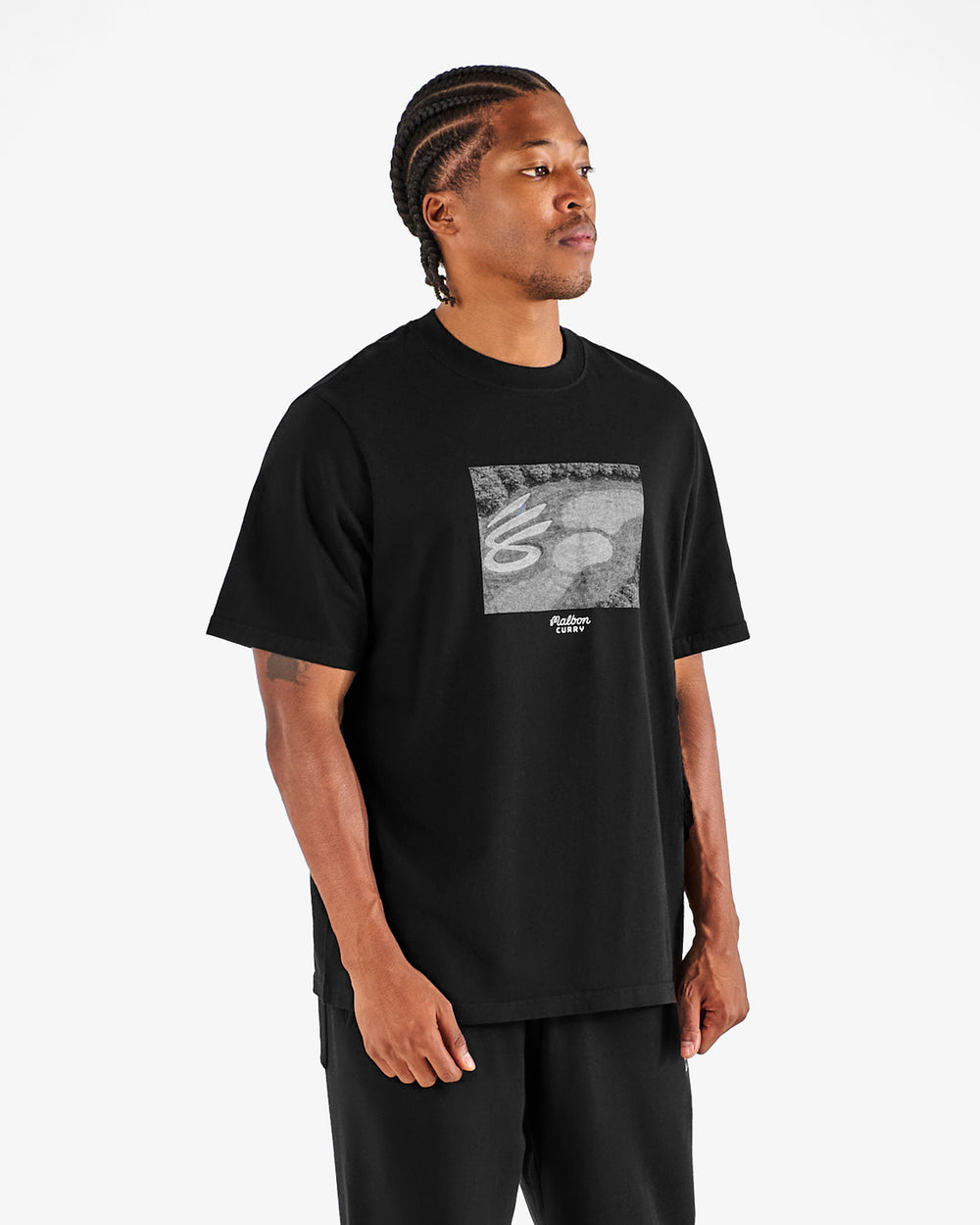 CURRY BRAND GRAPHIC BERMUDA TEE