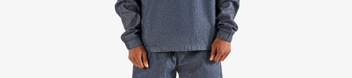 GDC DENIM QUARTER ZIP