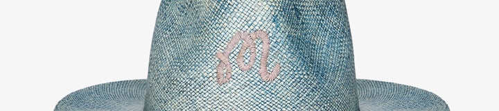 INDIGO STRAW HAT