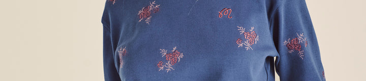 ADELINE EMBROIDERED CREWNECK