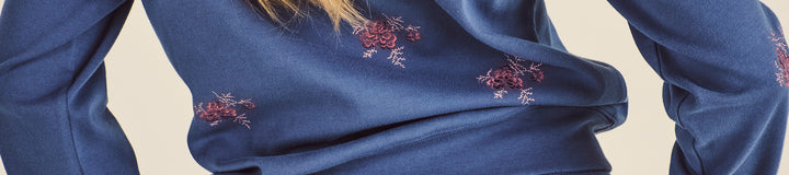 ADELINE EMBROIDERED CREWNECK