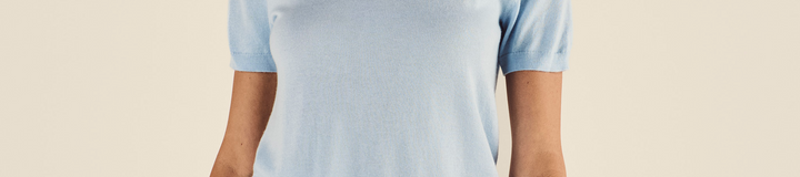 LINGUA FRANCA SHORT SLEEVE CREWNECK SWEATER